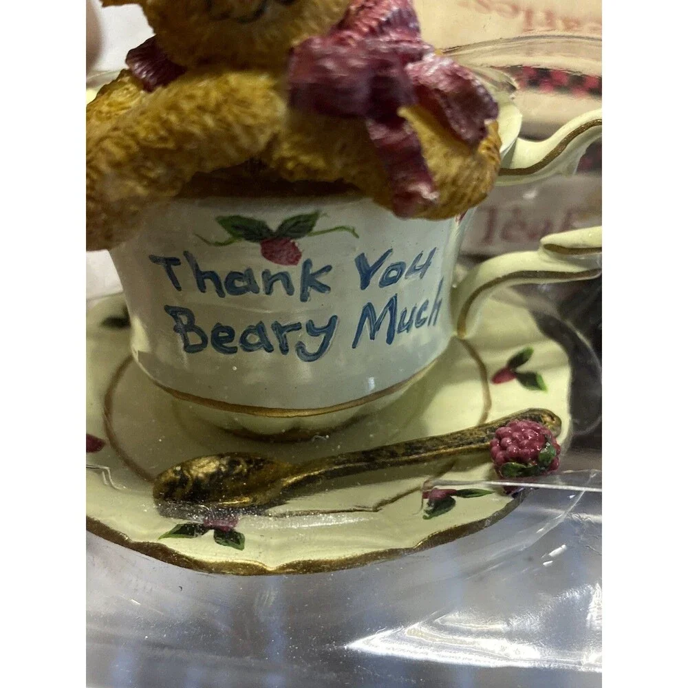 TEABEARIES Gem & Merci BOYDS Bears #24324 Teabearies & #24306 In Boxes